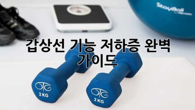 갑상선 기능 저하증 완벽 가이드